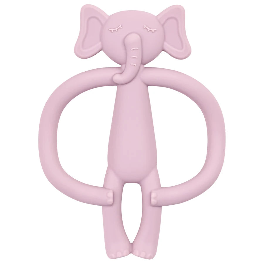 True Bub™ Food Grade BPA Free Elephant Bunny Oral Health Care Baby Teething Toy