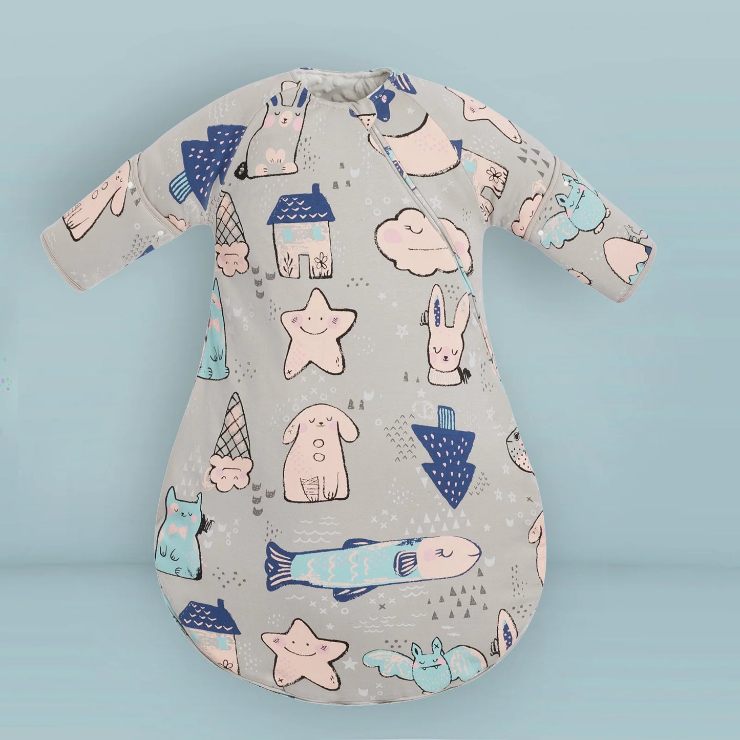 True Bub™ CozyNest - Warm Lined Sleeping Bags Autumn Winter 5-18M