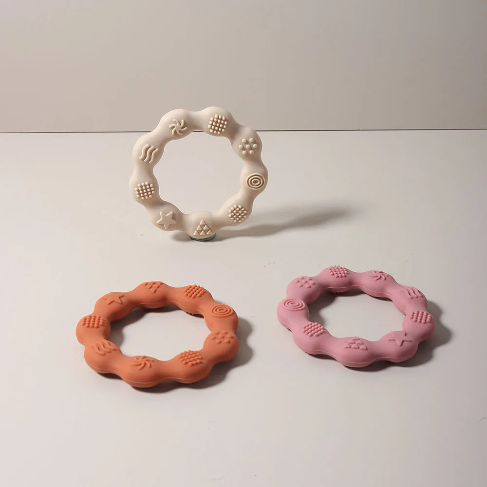 True Bub™ Food Grade BPA Free Baby Gum Soothing Teething Rings