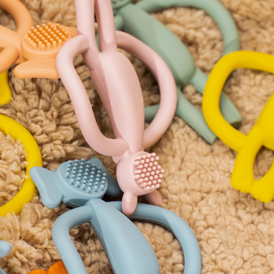 True Bub™ Food Grade BPA Free Elephant Bunny Oral Health Care Baby Teething Toy