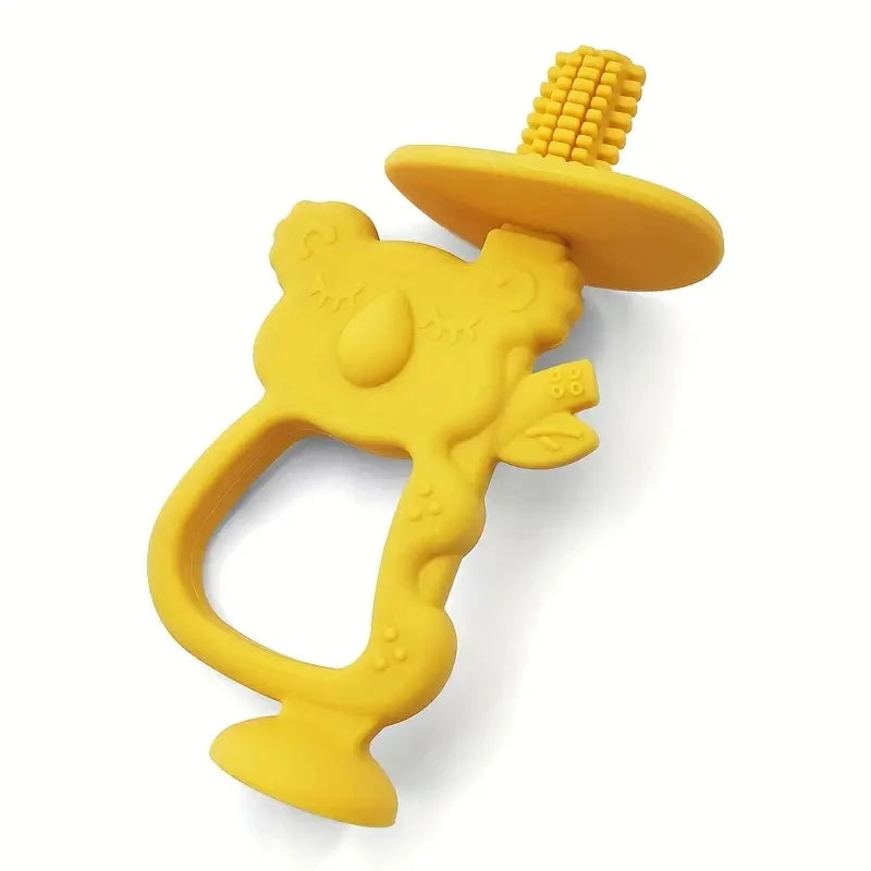 True Bub™ Koala Bear - Baby's First Oral Care Toothbrush BPA Free Silicone Teething Toy to Soothe Gums