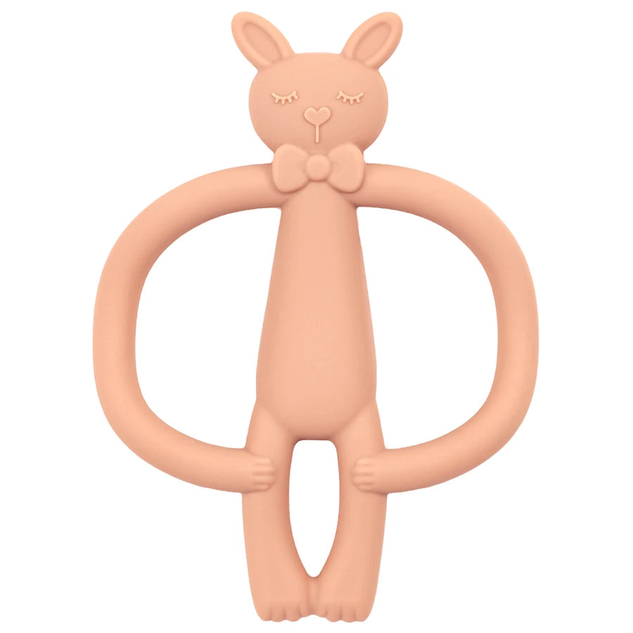 True Bub™ Food Grade BPA Free Elephant Bunny Oral Health Care Baby Teething Toy