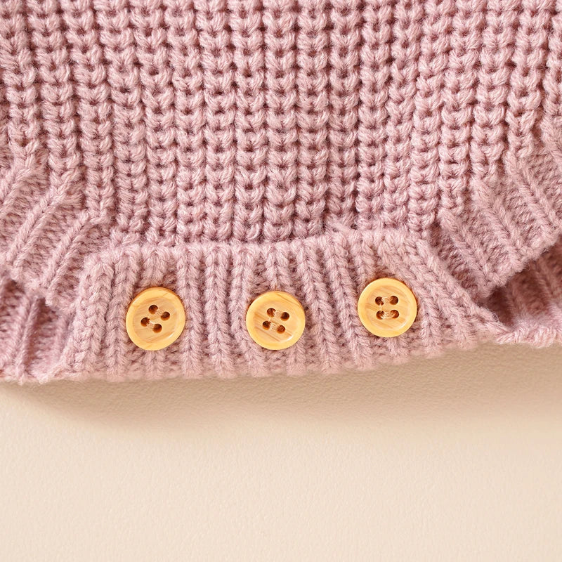 True Bub™ Knit - Baby Body Knit Body Suit Romper with Beanie
