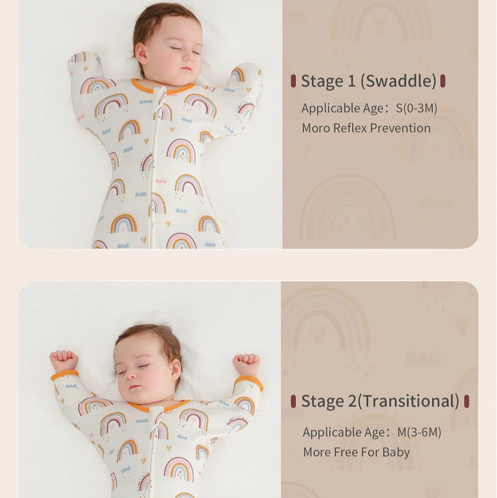 True Bub™ SnugNest - Transitional Baby Swaddle Arms Up Design 0-6M