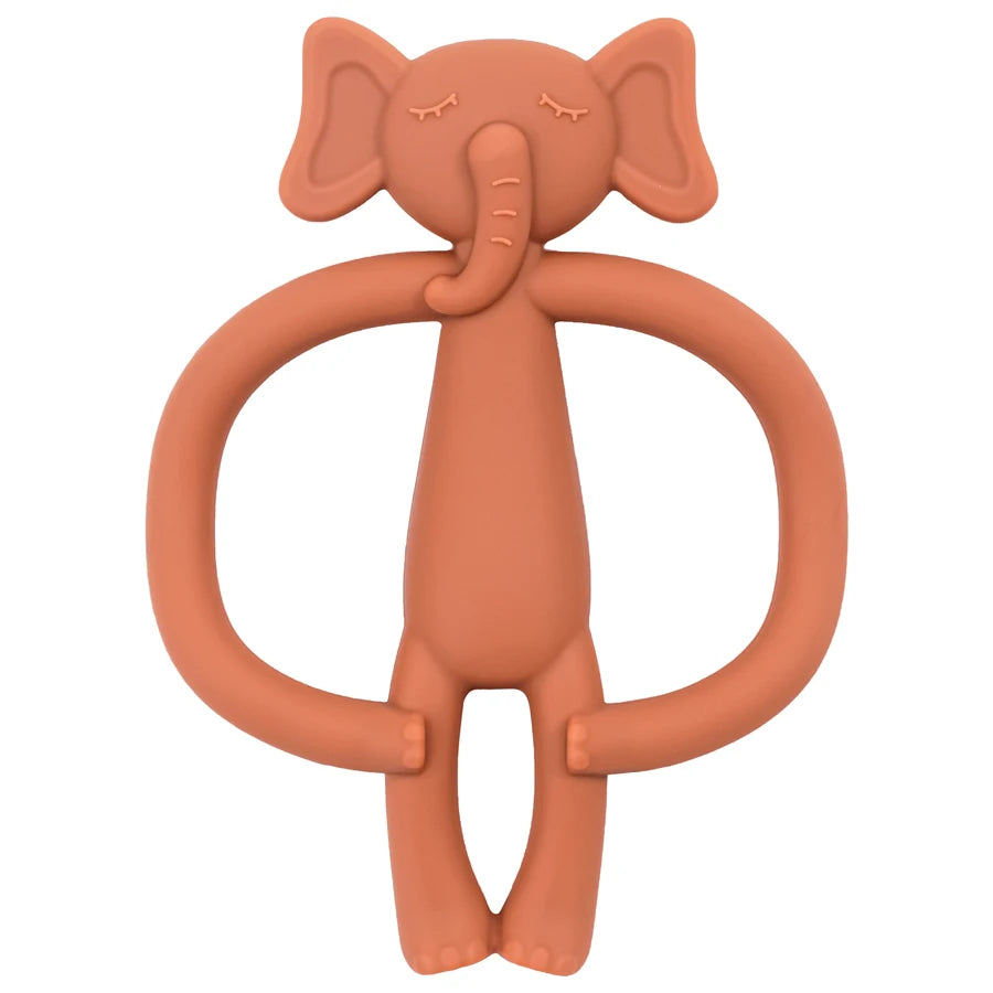 True Bub™ Food Grade BPA Free Elephant Bunny Oral Health Care Baby Teething Toy