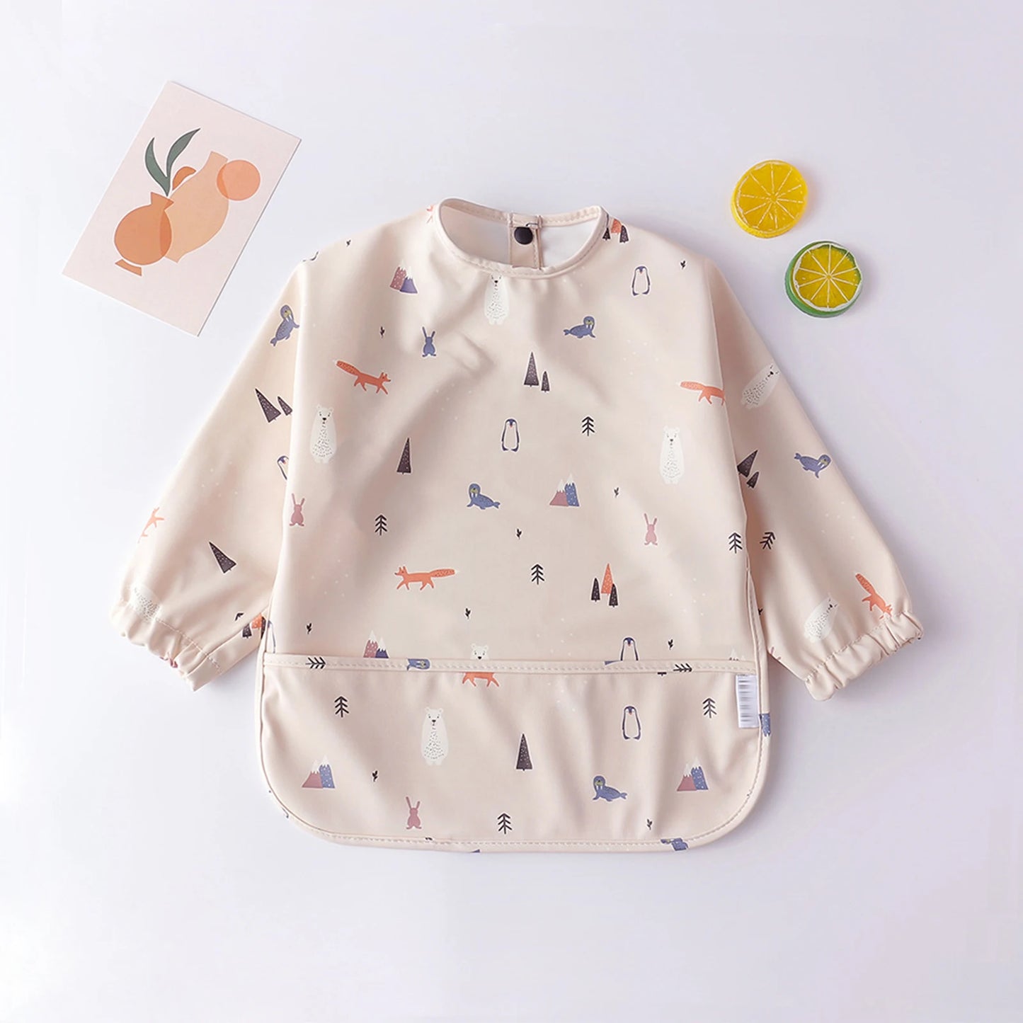 True Bub™ Baby Long Sleeve Waterproof Bib Art Smock Feeding Apron for Kids Toddler