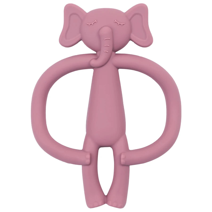 True Bub™ Food Grade BPA Free Elephant Bunny Oral Health Care Baby Teething Toy