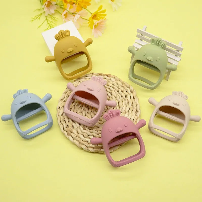 True Bub™ Birdy Soothing Glove - BPA Free Baby Grip Teething Mitten Toy