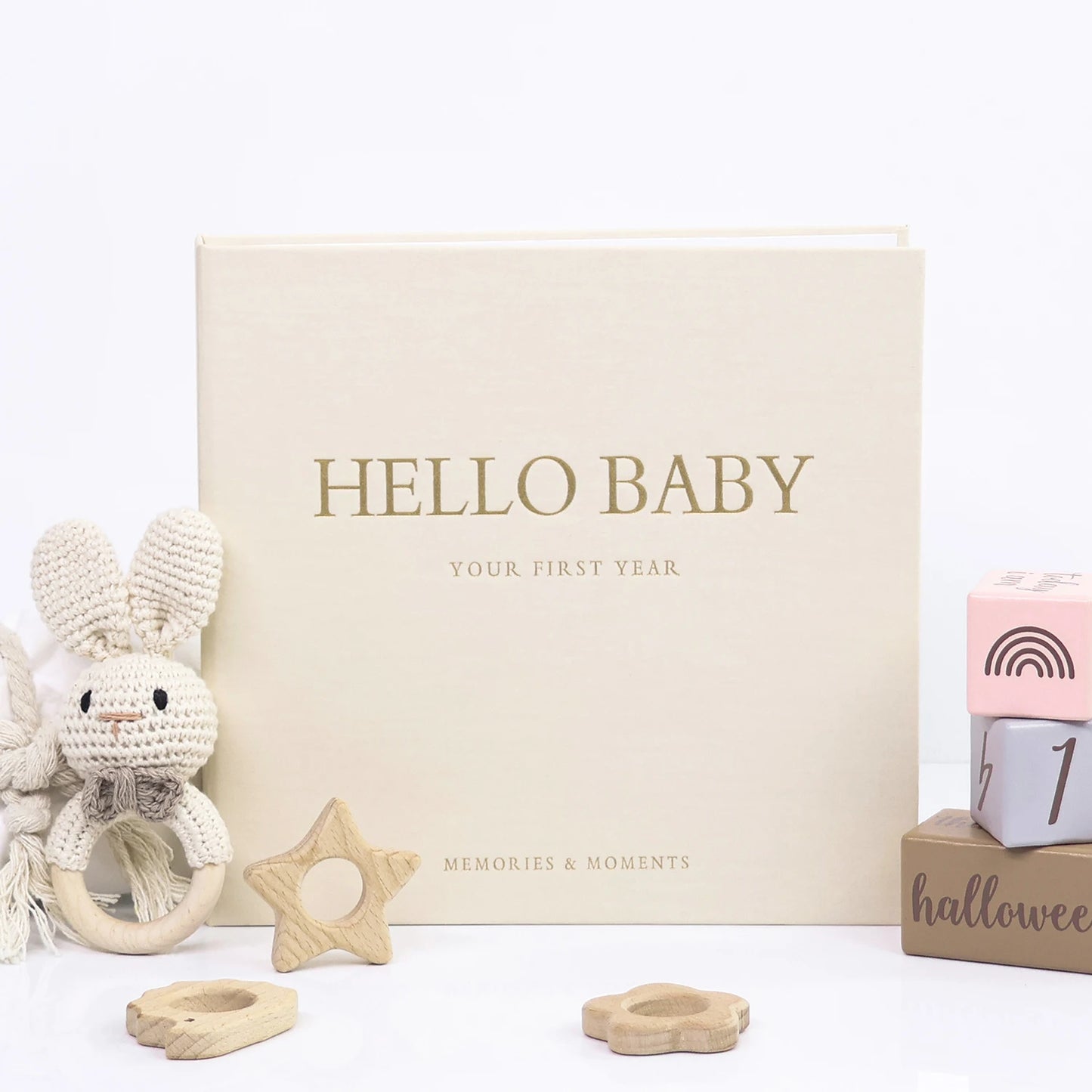 True Bub™ Hello Baby Memory Keepsake Book Journal 86 Pages with Stickers