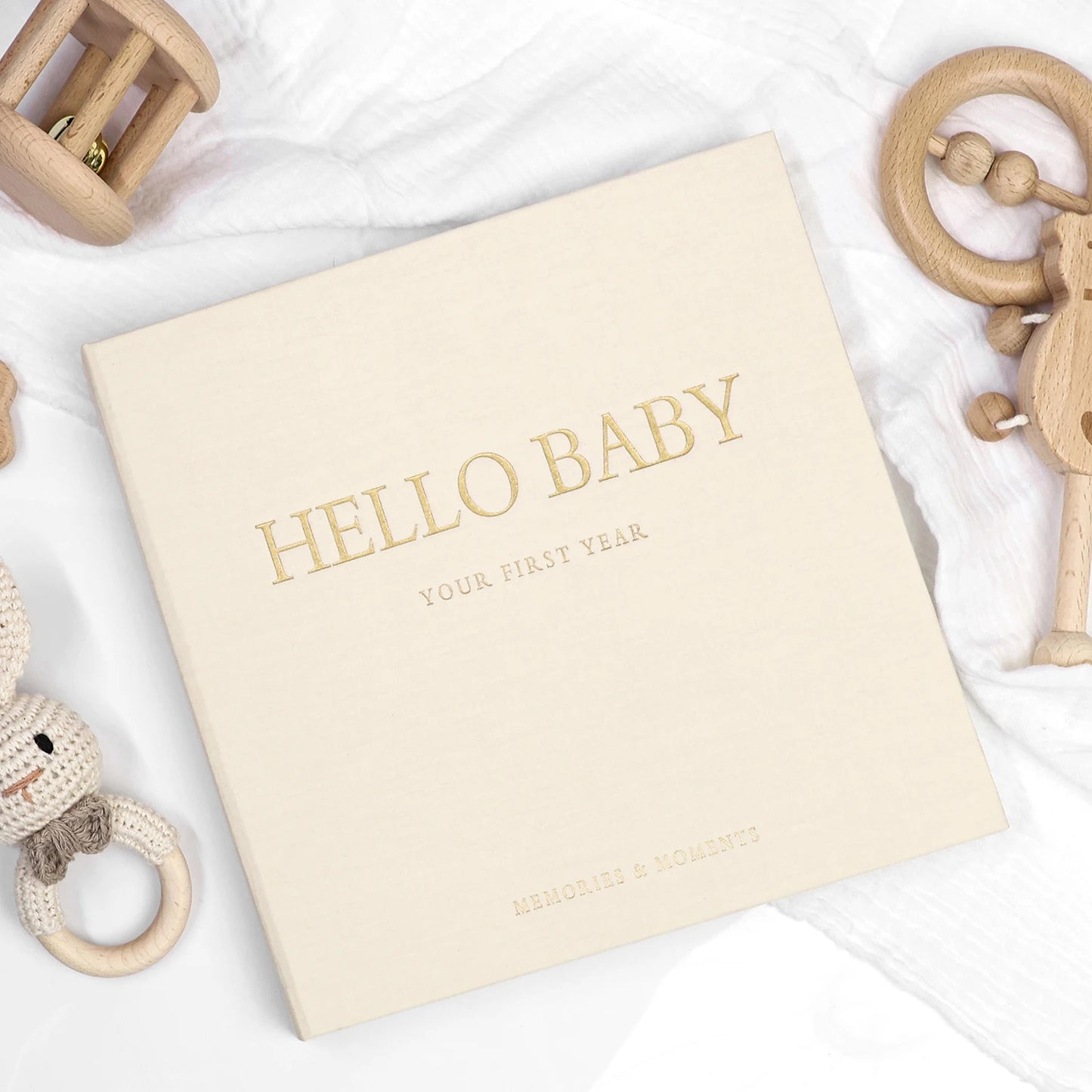 True Bub™ Hello Baby Memory Keepsake Book Journal 86 Pages with Stickers