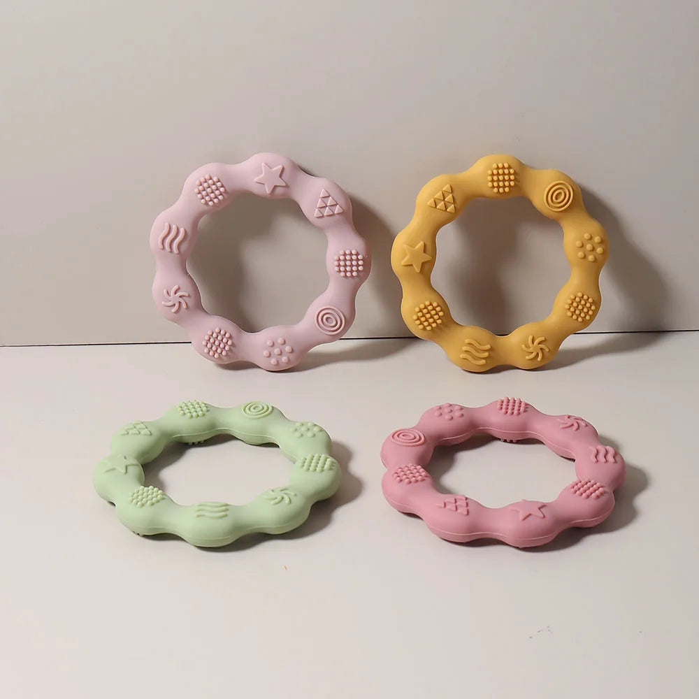 True Bub™ Food Grade BPA Free Baby Gum Soothing Teething Rings