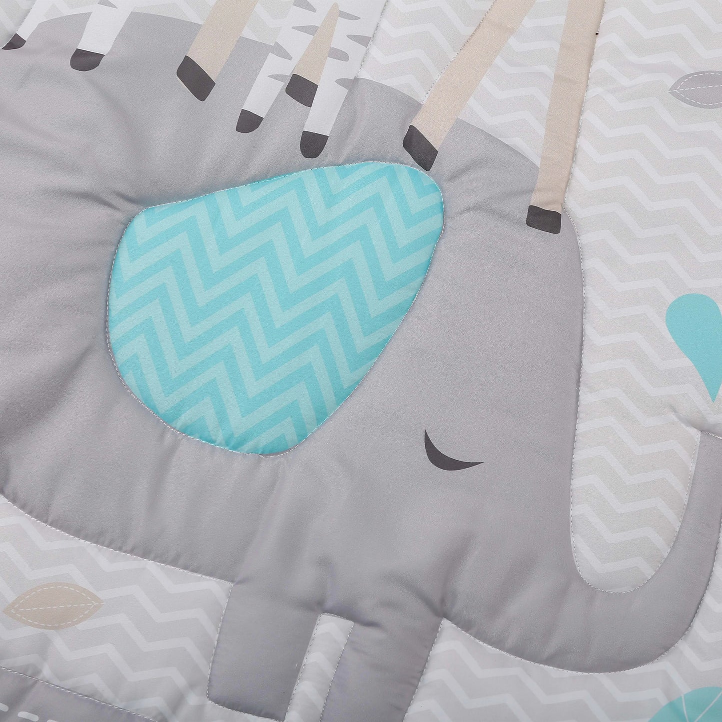 True Bub™ Styla Cot Quilt Set - 3Pcs Luxury Super Soft Breathable Cot Bedsheets Crib Bedding Nursery Set for Kids