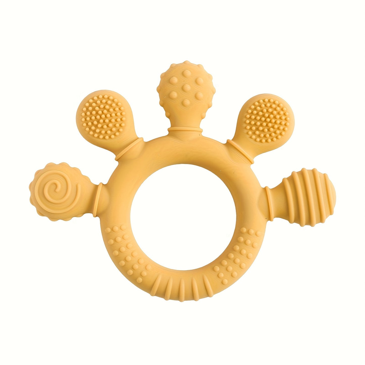 True Bub™ Teether Fiver - Baby Food Grade Silicone Toy