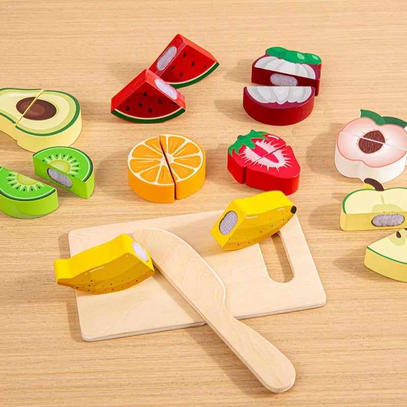 True Bub™ SliceMania - Pretend Play Wooden Food Toy Set