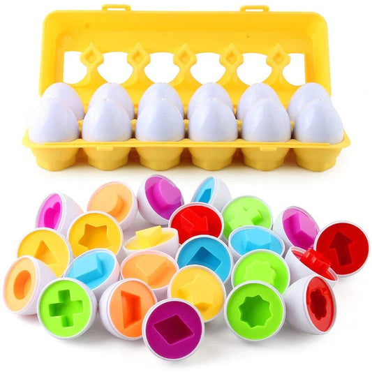 True Bub™ Eggs Connect - Geometric Eggs Carton 12pcs