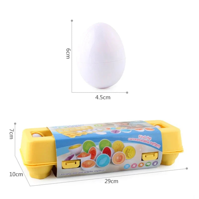True Bub™ Eggs Connect - Geometric Eggs Carton 12pcs