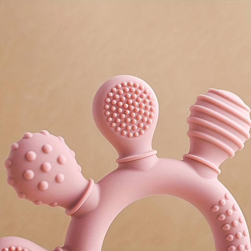 True Bub™ Teether Fiver - Baby Food Grade Silicone Toy