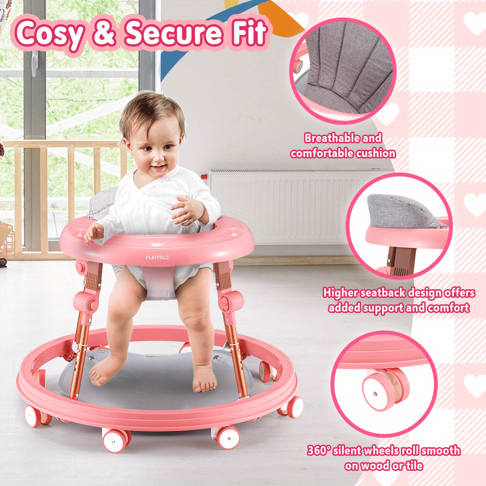 True Bub™ Grow Explorer Baby Walker Height Adjustable Foldable