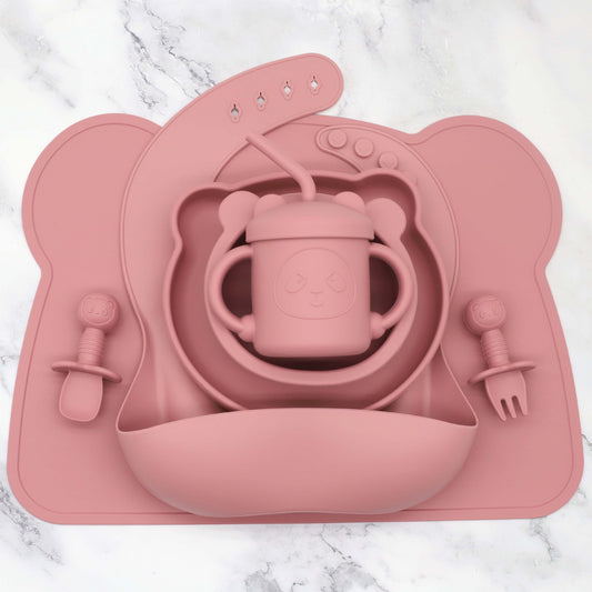 True Bub™ Cub Bub 7pcs Set - BPA Free Starting Solids Baby Feeding Set for Baby Led Weaning