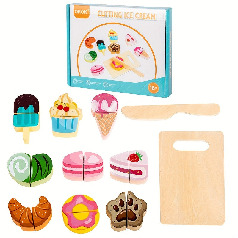 True Bub™ SliceMania - Pretend Play Wooden Food Toy Set