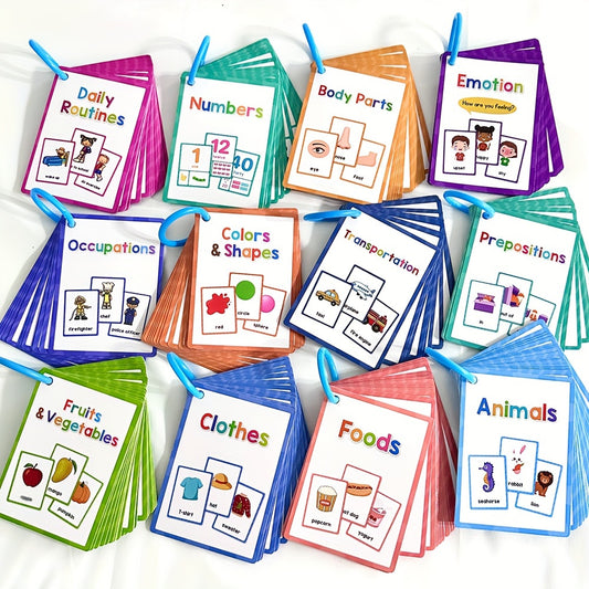 True Bub™ FlashTastic - Themed Educational Flash Cards 12pk