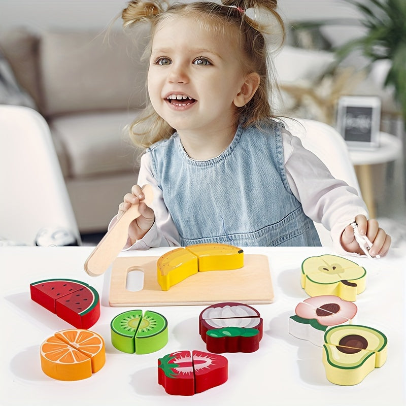 True Bub™ SliceMania - Pretend Play Wooden Food Toy Set