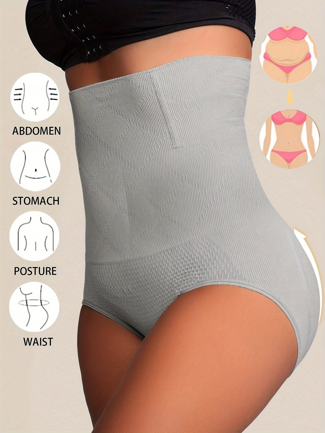 True Bub™ LuxeSculpt - High Waist Postpartum Shapewear Briefs Seamless