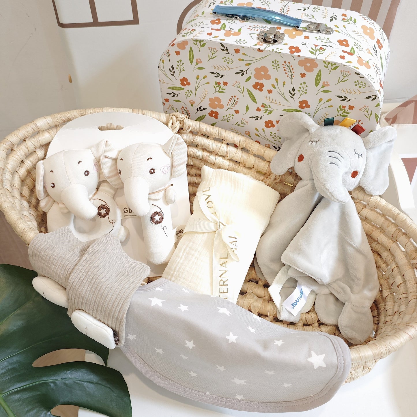 True Bub™ Elephant Baby Gift Set - Unique Baby Essentials Baby Shower Set