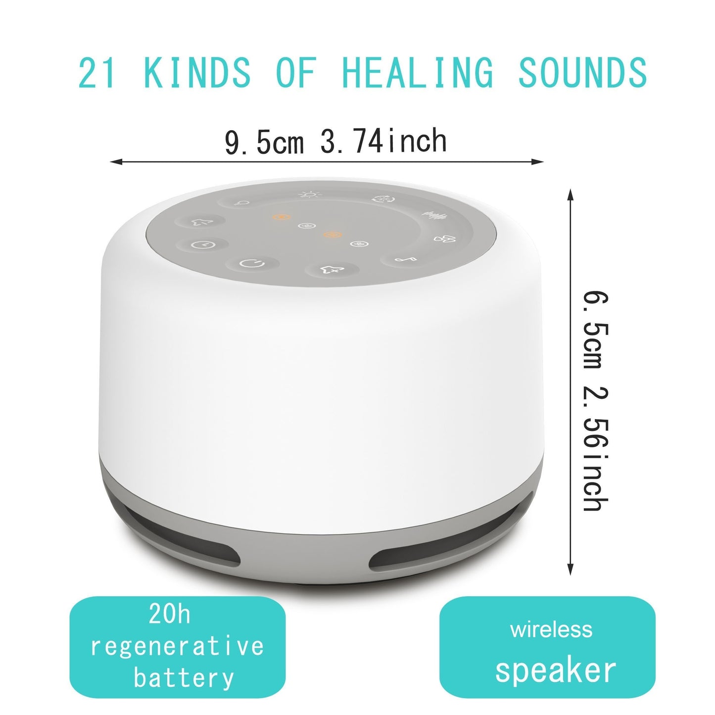 True Bub™ Calmer Nites - White Noise Machine with Night Lights