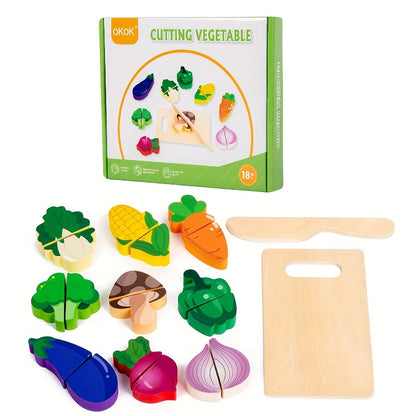 SliceMania - Pretend Play Wooden Food Toy Set