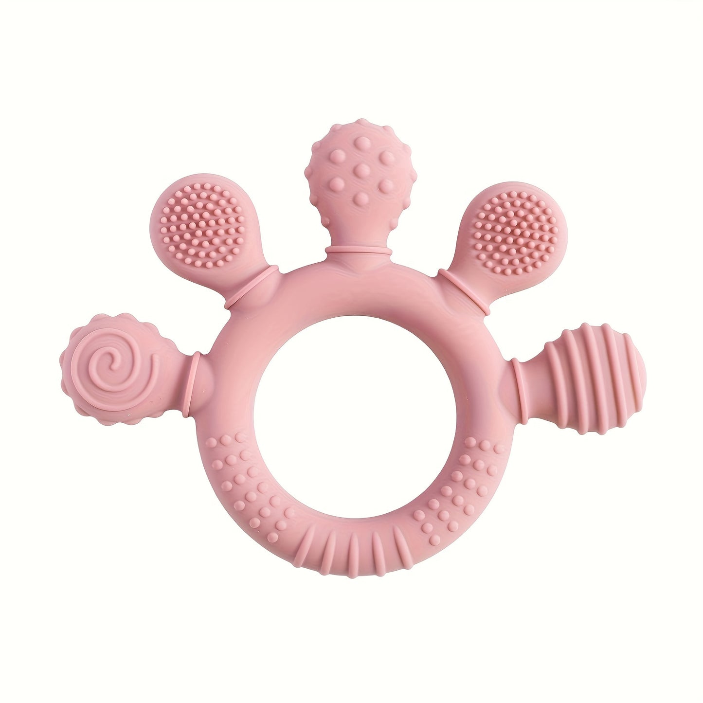 Teether Fiver - Baby Food Grade Silicone Toy