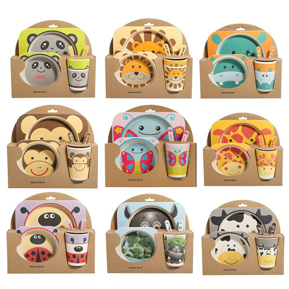 True Bub™ Aeko Baby - Natural Bamboo Toddler Feeding Set