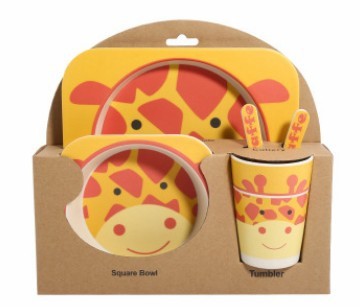 True Bub™ Aeko Baby - Natural Bamboo Toddler Feeding Set