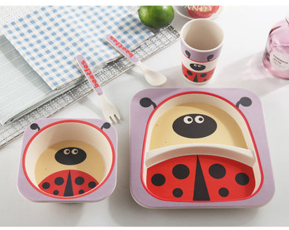 True Bub™ Aeko Baby - Natural Bamboo Toddler Feeding Set