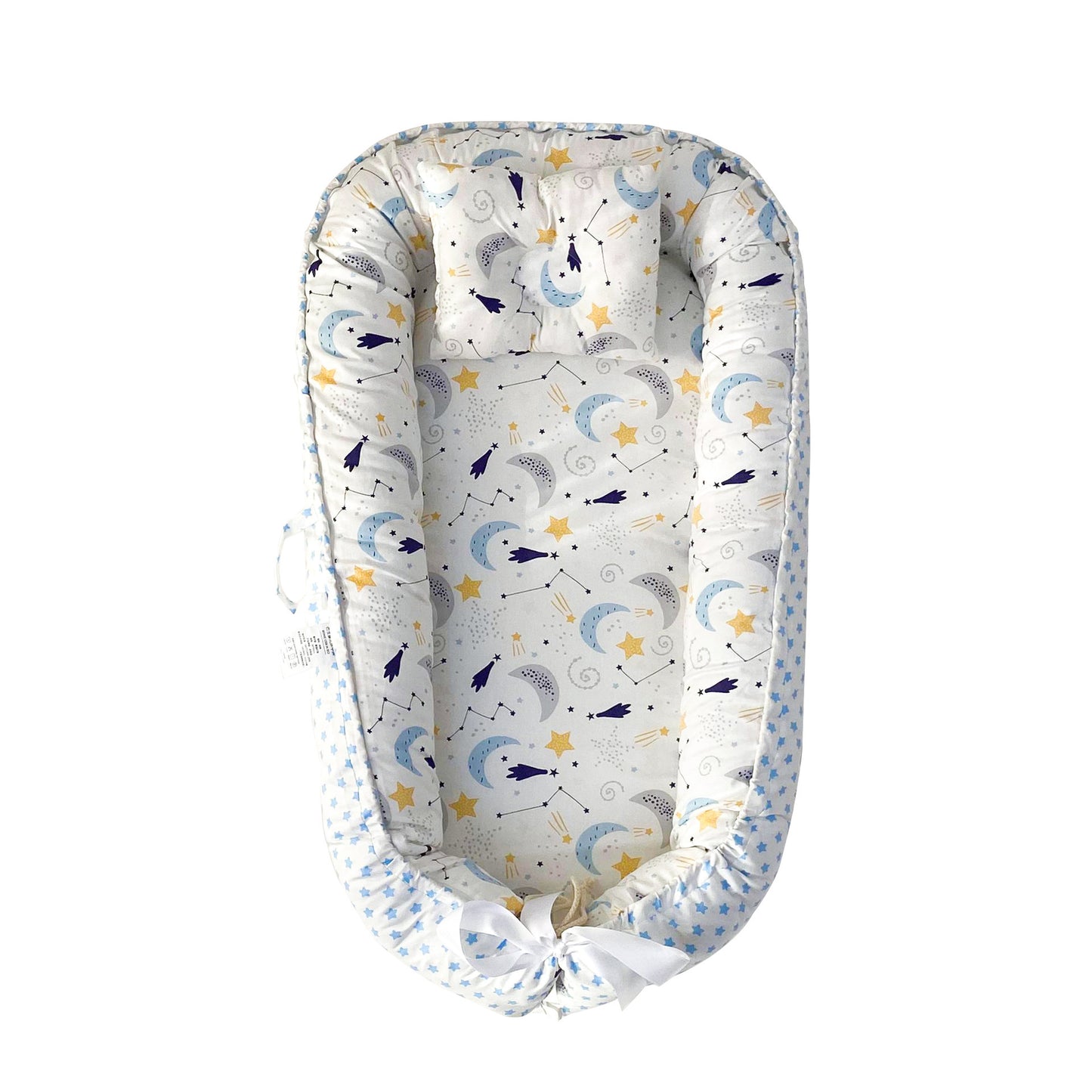True Bub™ Baby Lounger - Pure Cotton Baby Portable Nest