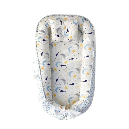 True Bub™ Baby Lounger - Pure Cotton Baby Portable Nest