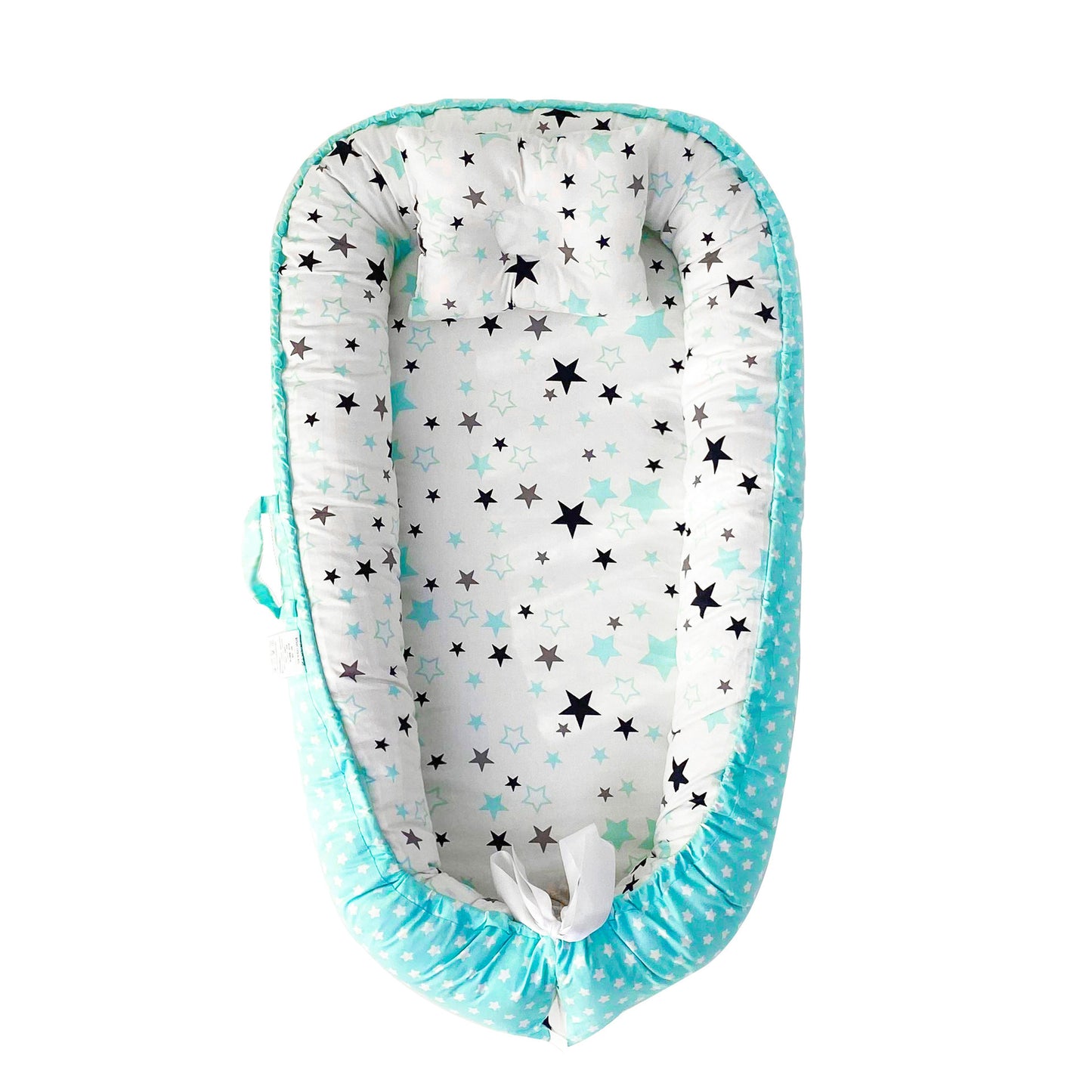 True Bub™ Baby Lounger - Pure Cotton Baby Portable Nest