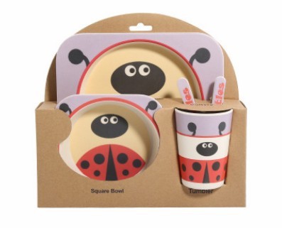 True Bub™ Aeko Baby - Natural Bamboo Toddler Feeding Set
