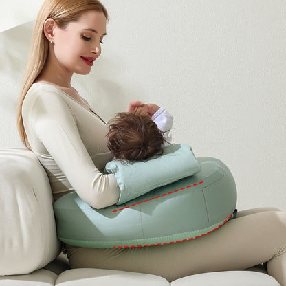 True Bub™ Premium Reversible Nursing Pillow - Satin & Cotton Material Posture Support For Breastfeeding