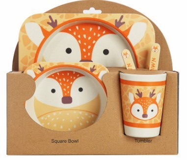True Bub™ Aeko Baby - Natural Bamboo Toddler Feeding Set