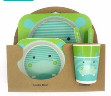 True Bub™ Aeko Baby - Natural Bamboo Toddler Feeding Set