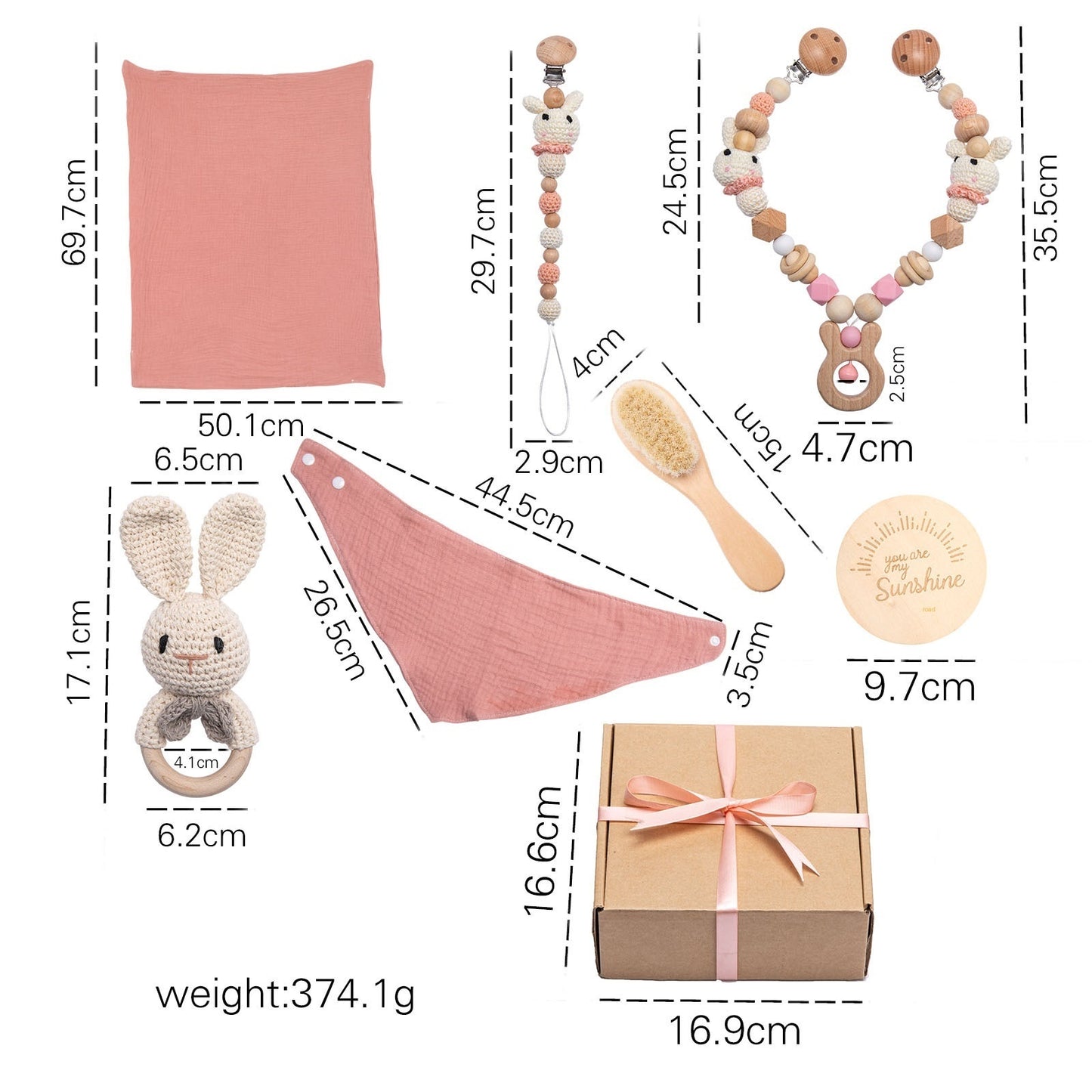 True Bub™ Ameeka Baby - Gift Box Set 7pcs