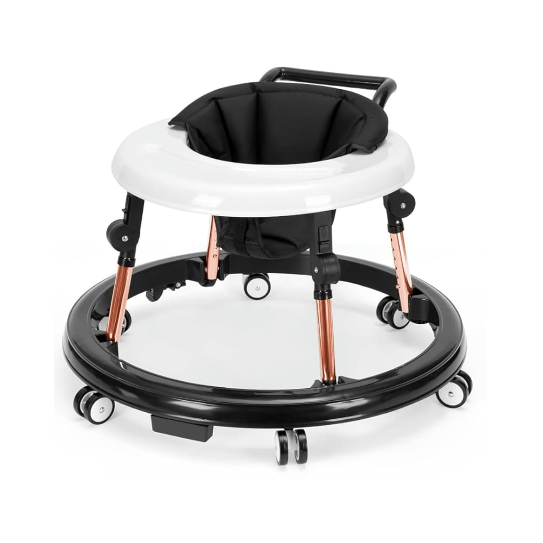 True Bub™ Grow With Me Foldable Anti-Rollover 5 Height Adjustable Baby Walker Aluminum Frame for 6-18 Months Infants