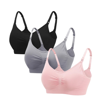True Bub™ Wireless Supportive Maternity Bra for Breastfeeding Nursing 1-3pk
