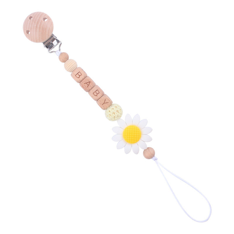 True Bub™ Pastel Flower - Pacifier Clip
