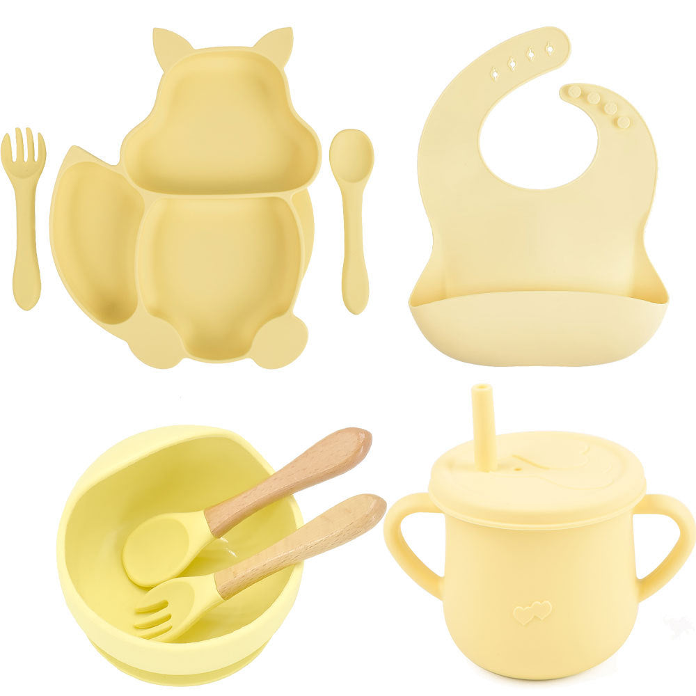 Animal Friend - Baby Silicone Feeding Tableware Set