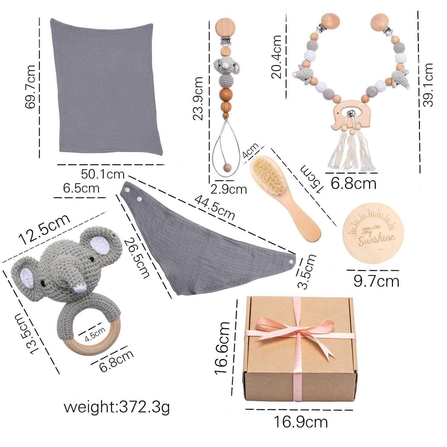 True Bub™ Ameeka Baby - Gift Box Set 7pcs