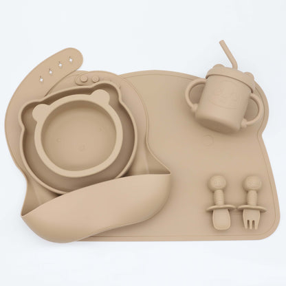 True Bub™ Cub Bub 7pcs Set - BPA Free Starting Solids Baby Feeding Set for Baby Led Weaning