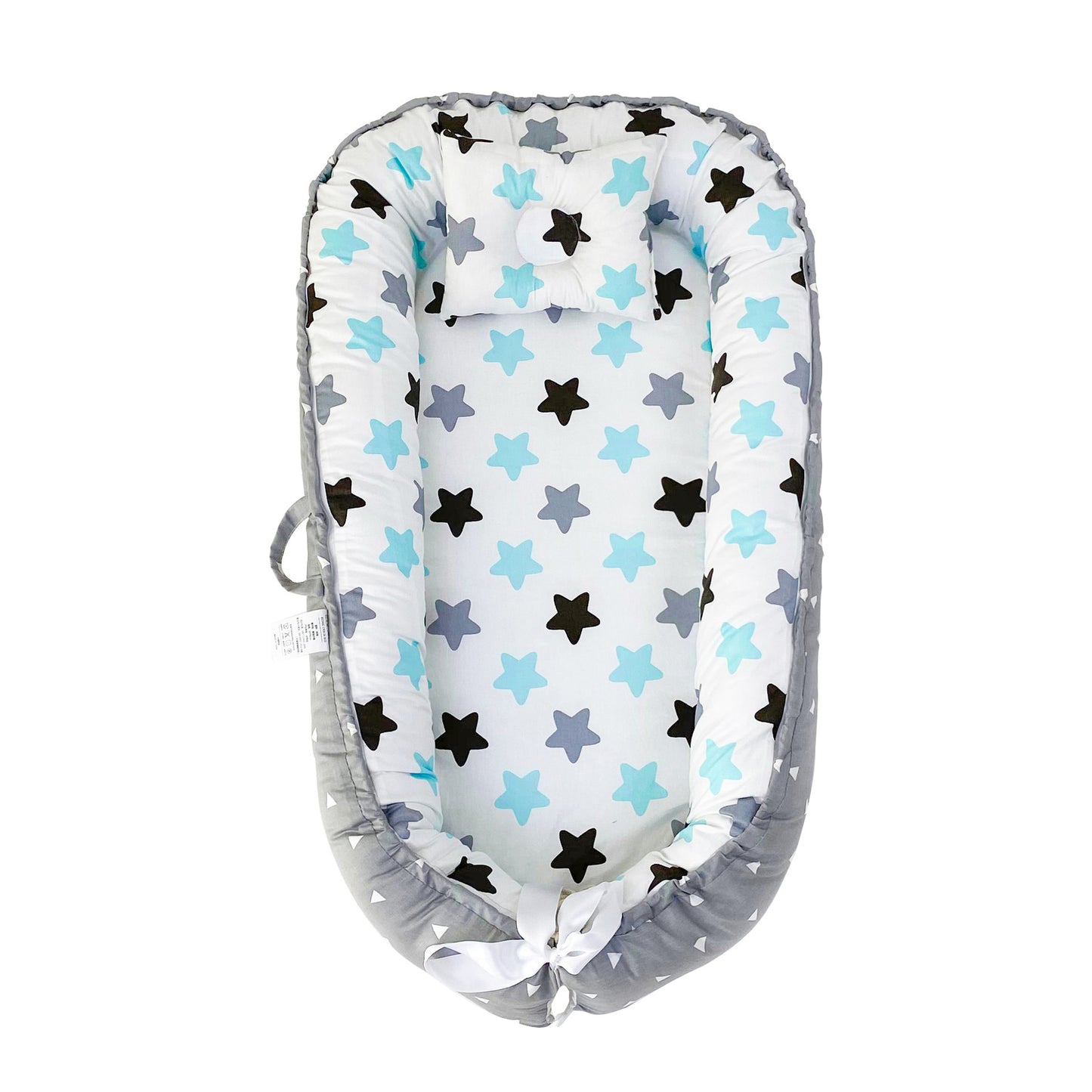 True Bub™ Baby Lounger - Pure Cotton Baby Portable Nest