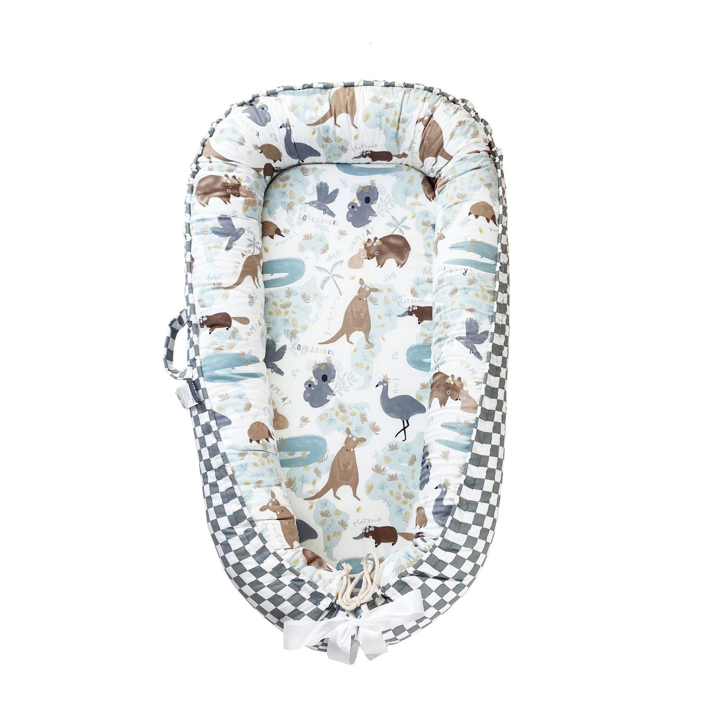 True Bub™ Baby Lounger - Pure Cotton Baby Portable Nest